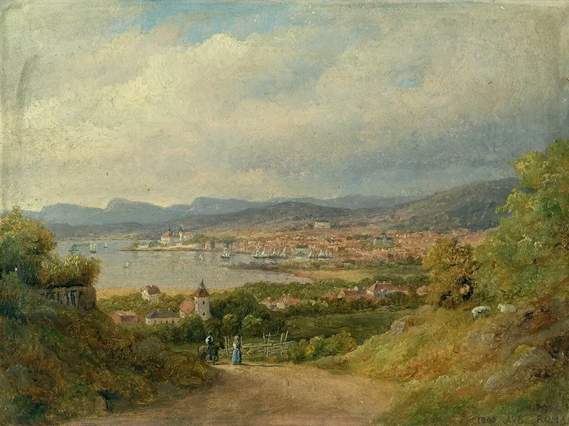 1812-August Vilhelm Boesen - Christiania da Ekeberg